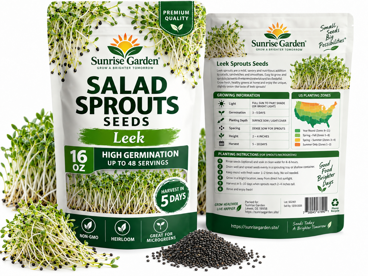 Leek Leek Sprouts Seeds - Image 1